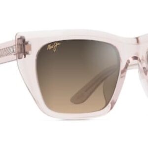 Maui Jim Aloha Lane Transparent Pink Sunglasses with HCL Bronze lens